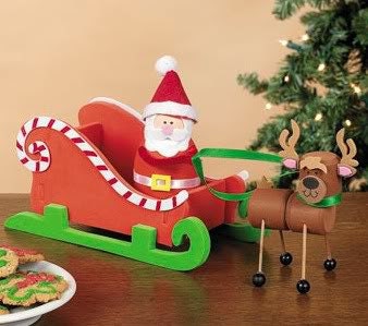 Santa Reindeer and Sleigh 3D Foam Christmas Craft Kit