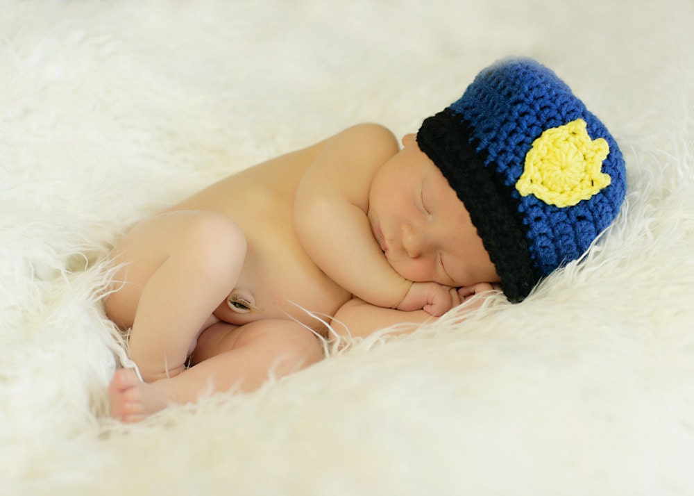 Crochet Police Cap- Custom Order