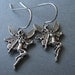 Antiqued Silver Fairy Earrings, Hypoallergenic, Surgical Stainless Steel
