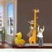 Kids Growth Chart : Giraffe Growth Chart - Nursery Kids Removable Wall Vinyl Decal