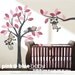 Wall Decal Girl monkeys on the tree - Baby Nursery Wall Decals