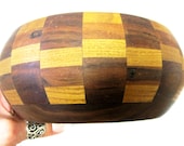 Wood Dish Marquetry Inlay Wooden Bowl