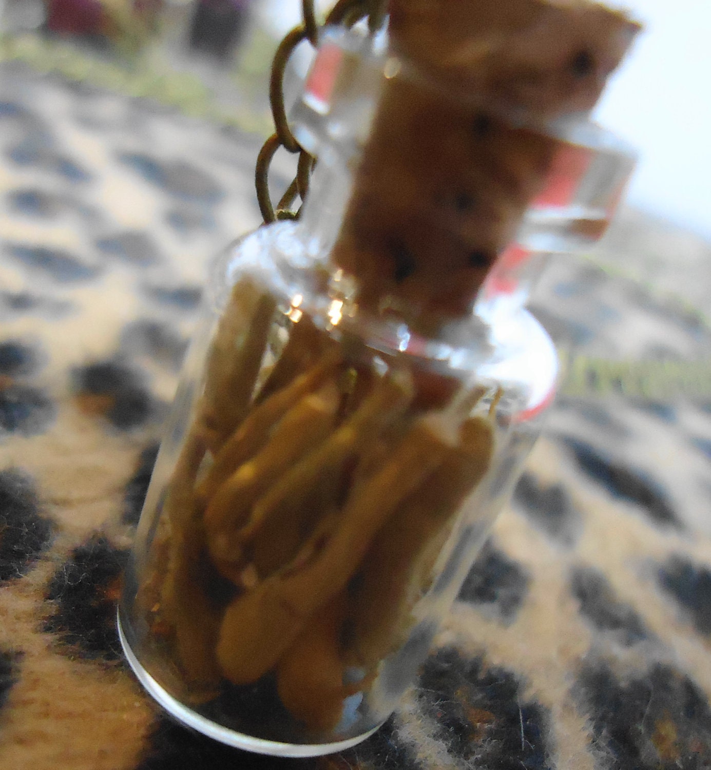 Honey suckle filled pendant