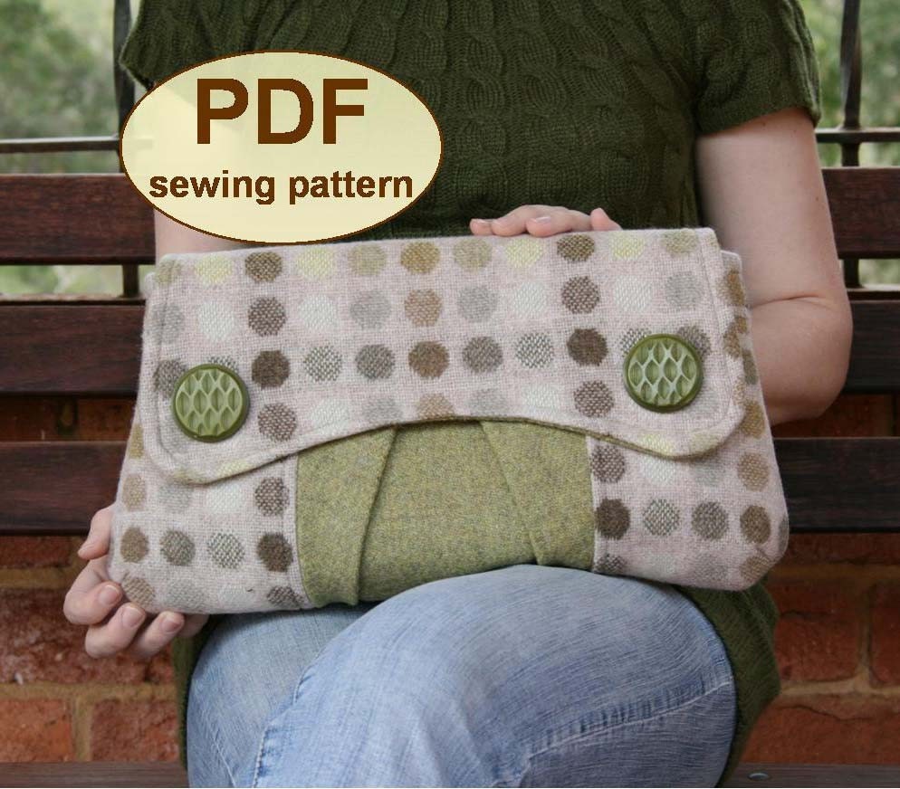 Sewing pattern to make the Casablanca Clutch Bag - PDF pattern (email delivery)