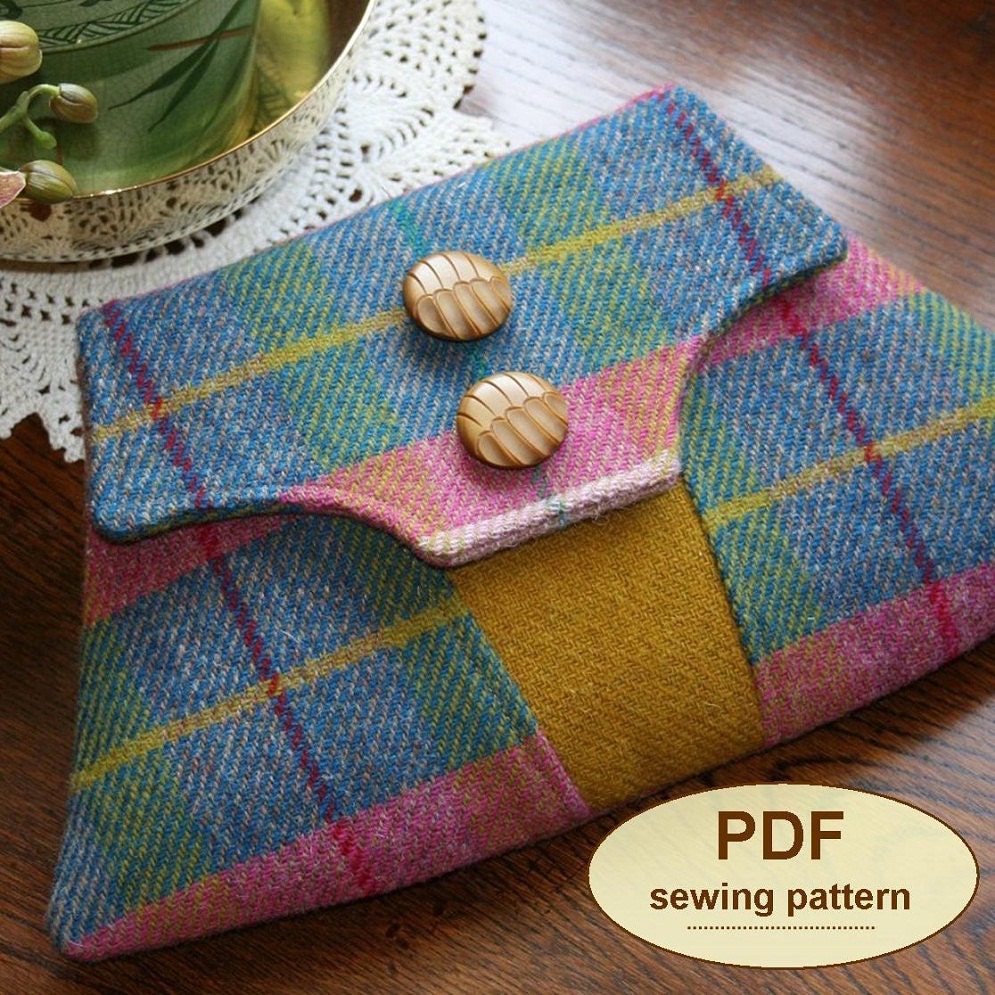 Sewing pattern to make the Home Guard Clutch Bag - PDF pattern INSTANT DOWNLOAD