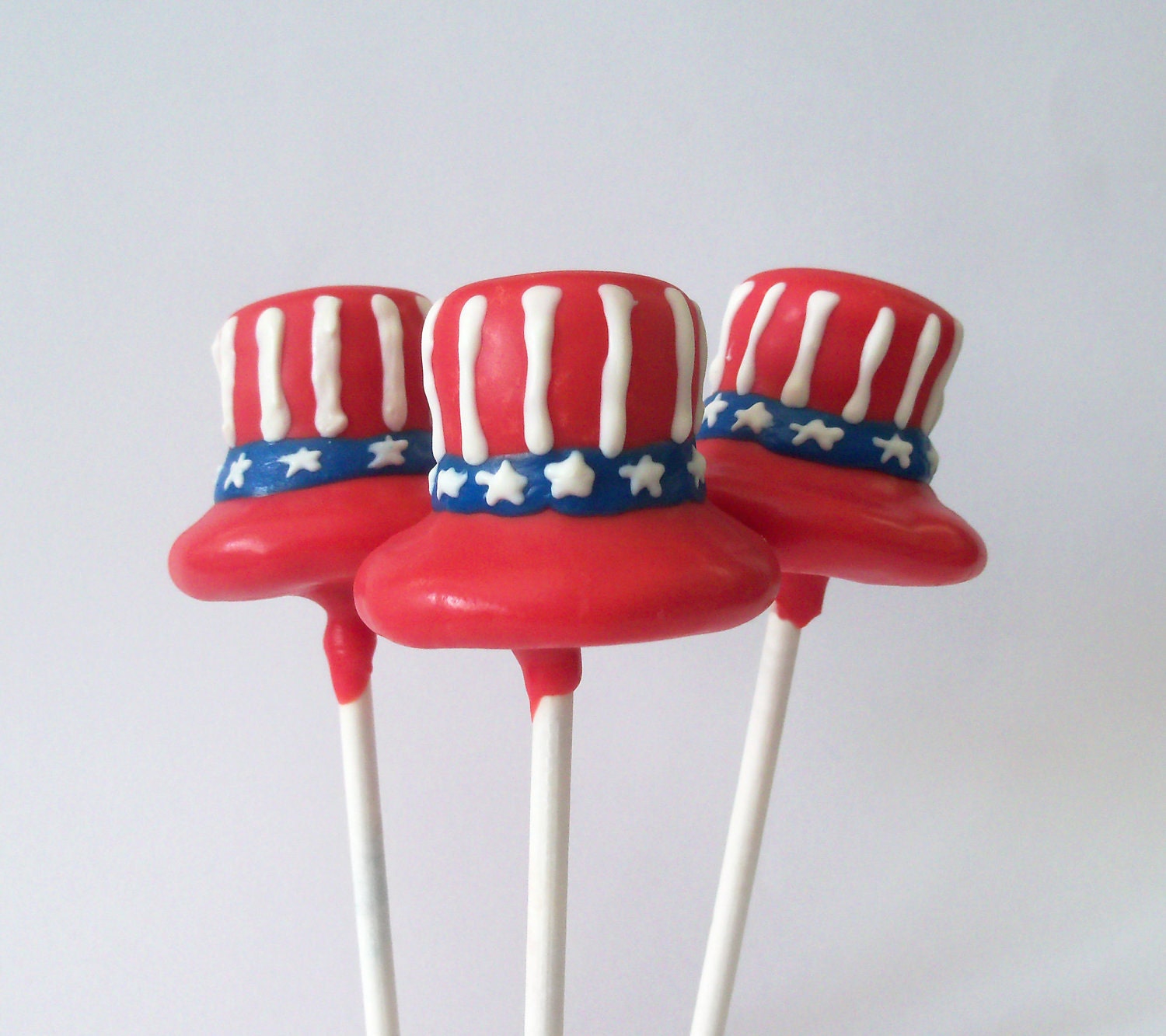 Uncle Sam Hat Cake Pop - 4th of July Party Pops ( Red White & Blue)