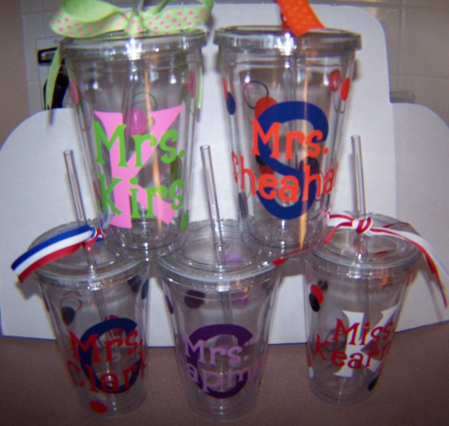 Personalized Tumblers Teacher Appreciation, End of Year, Birthday, Party, Favor