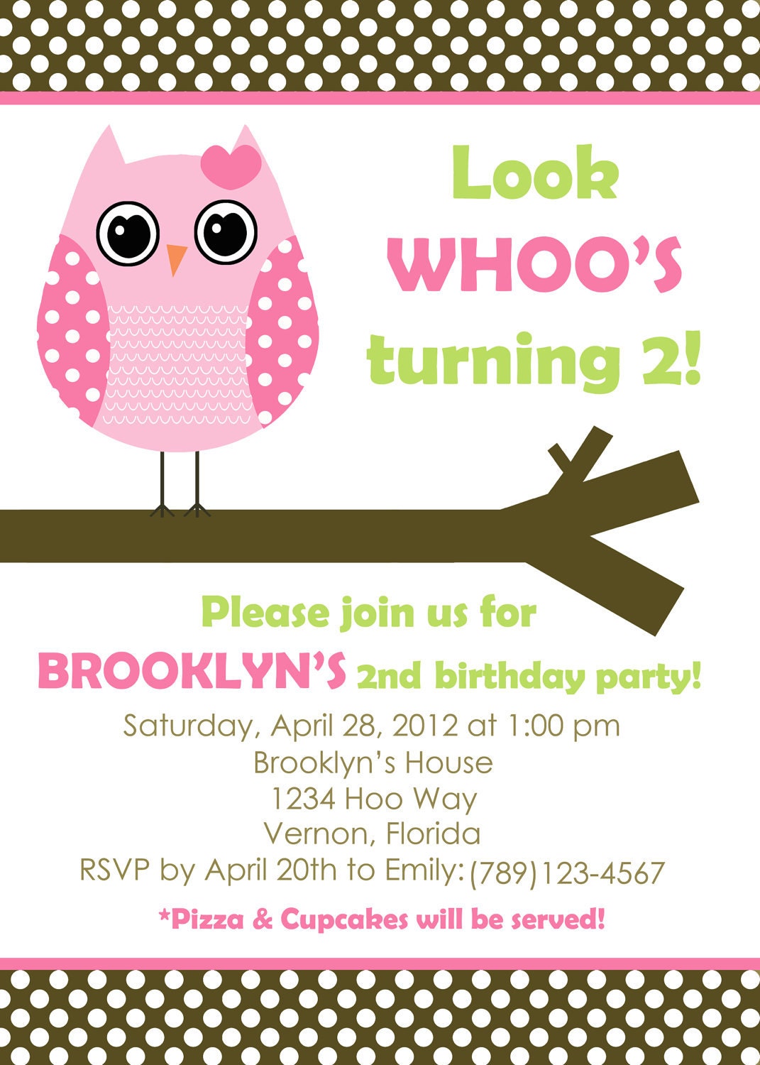 DIY Printable Full Collection : OWL pink and brown