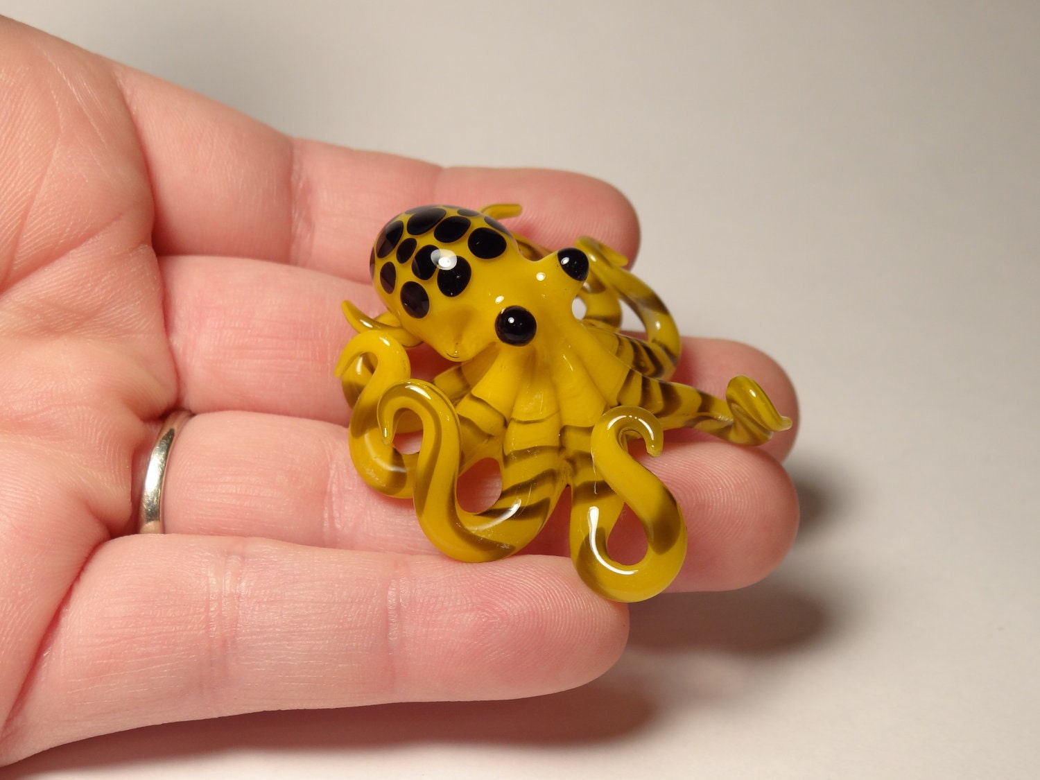 Yellow Octopus Pendant