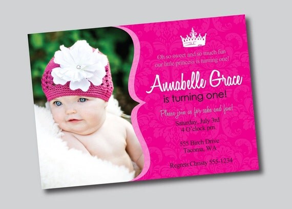 Damask Princess Party Collection - PRINTABLE INVITATION by Itsy Belle Il_570xn