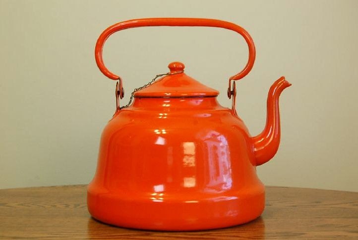 Orange Tea Kettle