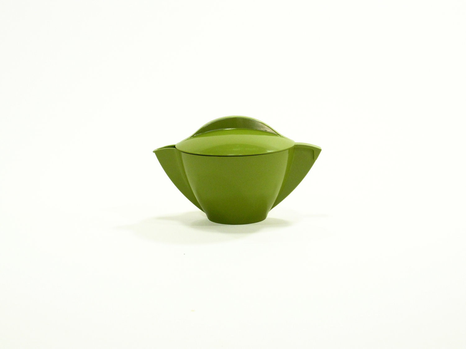 Vintage Melmac Green Sugar Dish