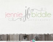 Custom Premade Photography Logo - Swirls and Initials Logo and Watermark Design Name Text Logo