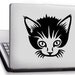 Cute Cat Custom Made Vinyl Sticker Decal 003, Car Decal, Bumper Sticker, Laptop Decal, Window Sticker