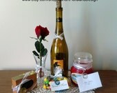 Wedding-Birthday-Party Gift Tag Holders-Wine Bottle Charms-Wedding Decorations-Set of 10