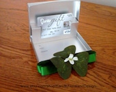 Green Shamrock Gift Card Box-Decorated Gift Box-Irish-Birthday Gifts-Wedding Gifts-Corporate Gifts-MoreD