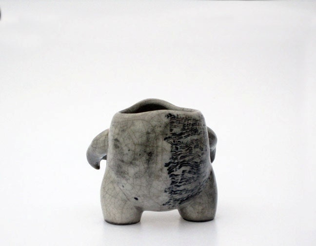 Raku Creature Pot (Planter)
