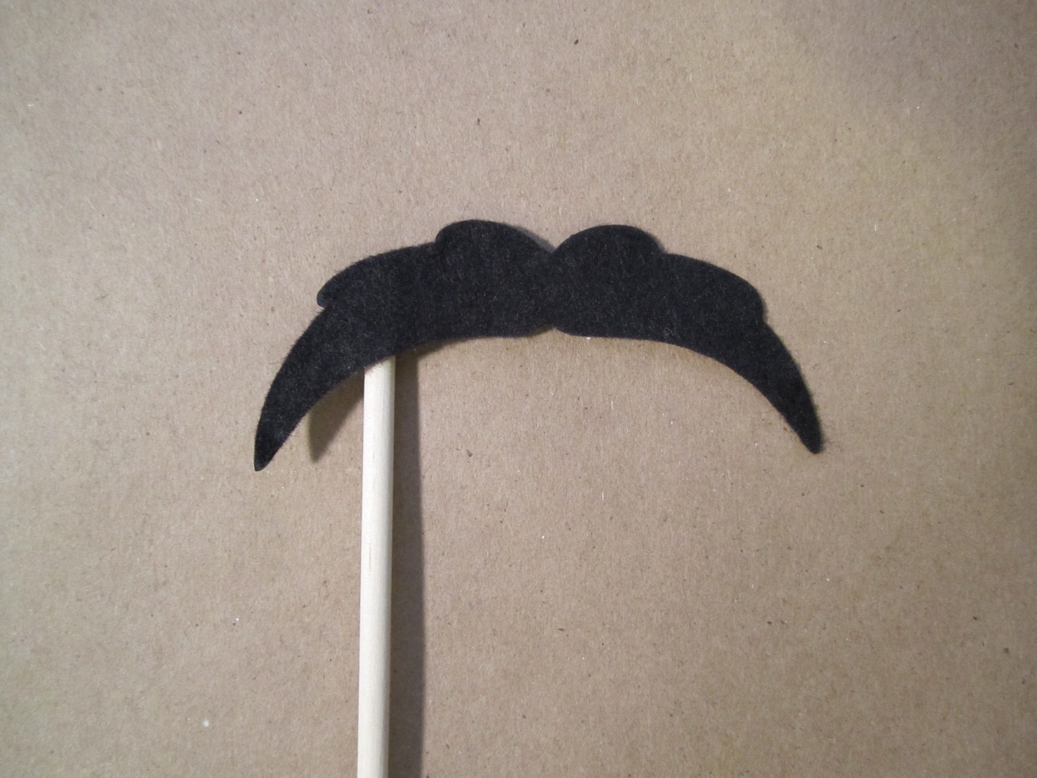 FELT Mustache On A Stick - Scruffy