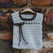 Baby Sweater Vest in Undyed Alpaca