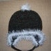 Alpaca Hat for Baby, Brown and Teal with Fuzzy Trim