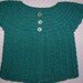 Angel Sweater Cardigan Short Sleeve Jade Green Alpaca size 2-4
