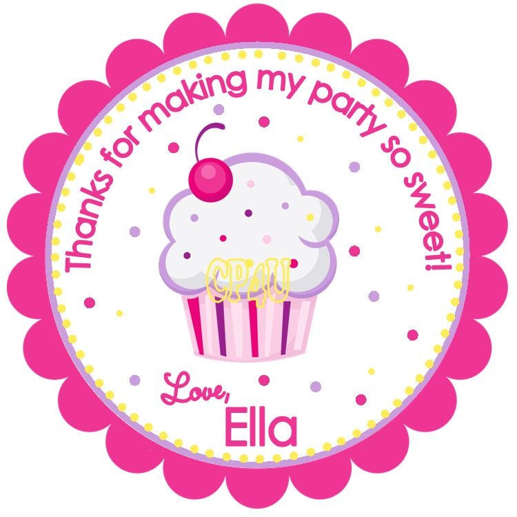 Adorable Cupcake Custom Favor Tags Il_170x135