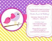 NEW- Springtime Tweet Bird Custom Invitations Il_170x135