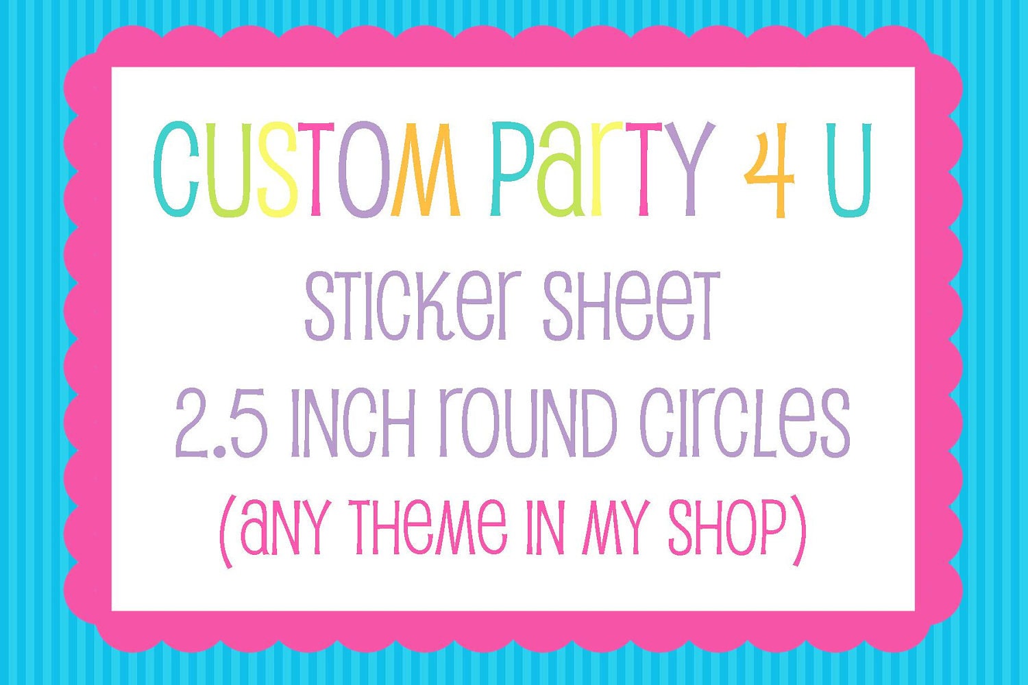 Sticker Sheet - ANY THEME from my shop Il_170x135