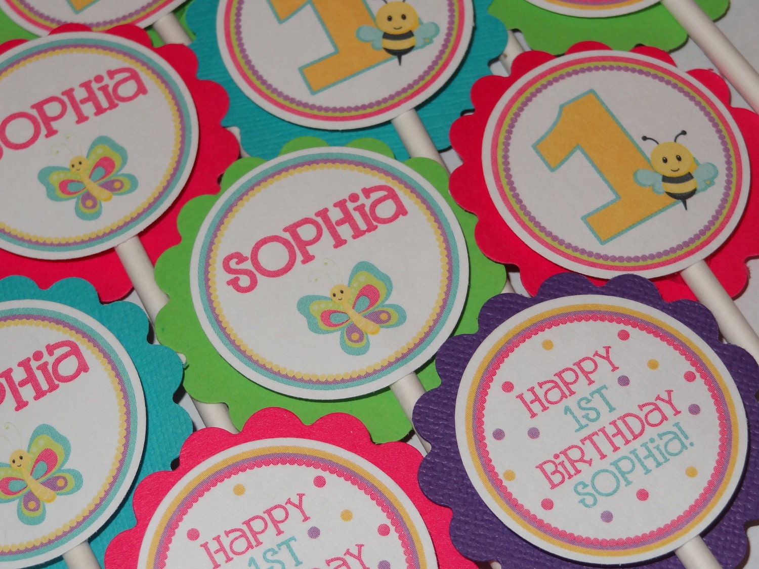 Butterfly Garden Cupcake Toppers Il_170x135