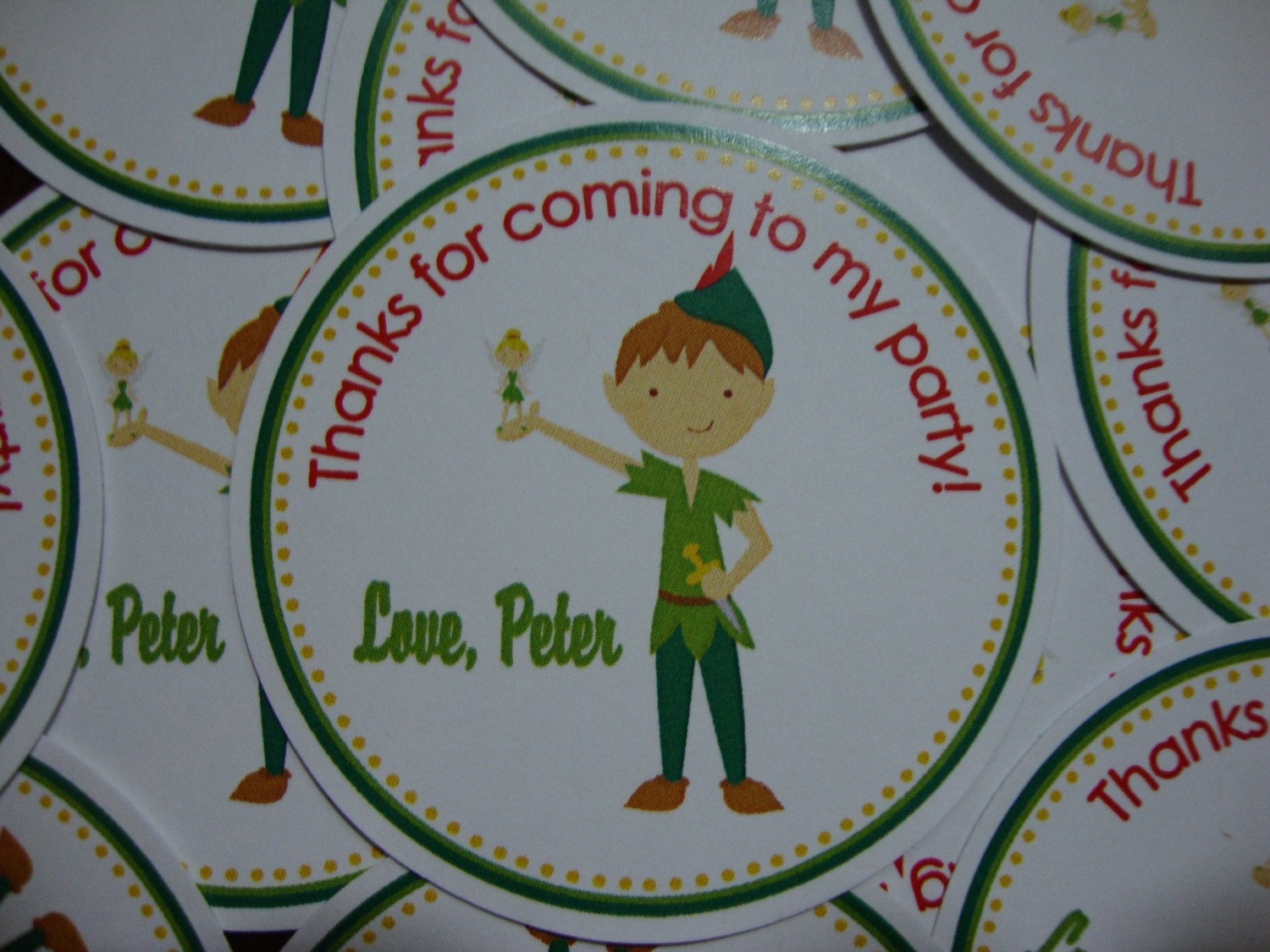 Peter Pan Birthday Favor Tags Il_570xn