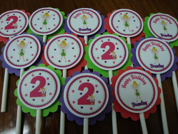 Tinkerbell Inspired Cupcake Toppers Il_570xn