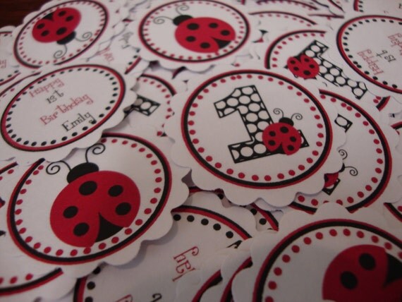 Traditional Red and Black Ladybug Confetti Il_570xn