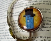 Steampunk Bag/Purse or Hat Hanger (H63-4) - TARDIS / Doctor Who Artwork Under Glass