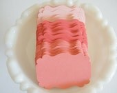 Gift tags / Escort Cards- Ombre Trio of Blush -Coral -75 Blank DIY Gift Tags- Cardstock Favor Gift Tags- Wedding tags