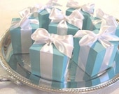 25 Tiffany Inspired Blue Favor Boxes - Best Seller