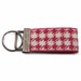 Key Fob in Pink Houndstooth Needlepoint Kit
