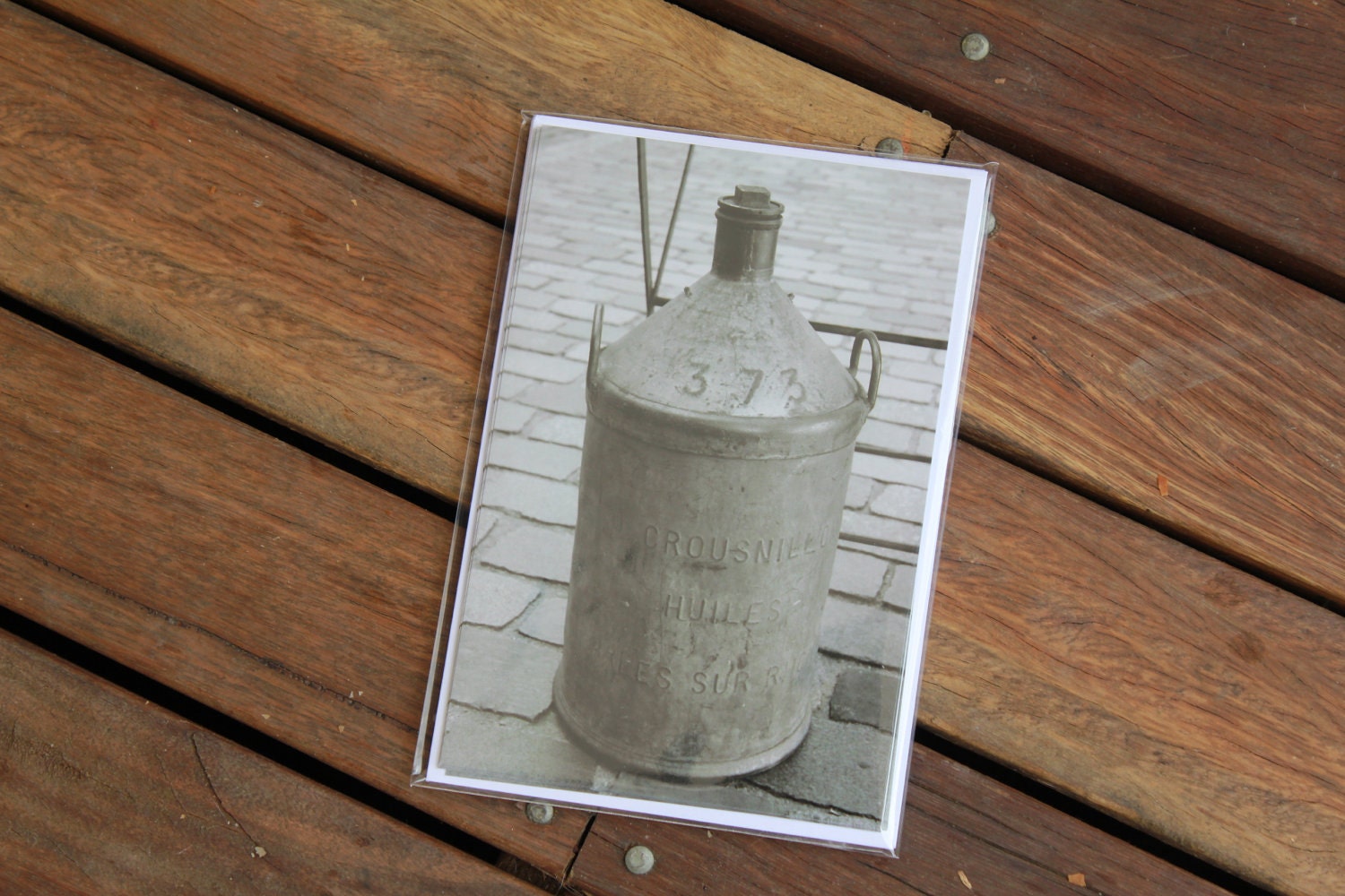 One sided note card - with envelope