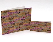 Good girl good boy greeting card 4x2 (pictured on right)