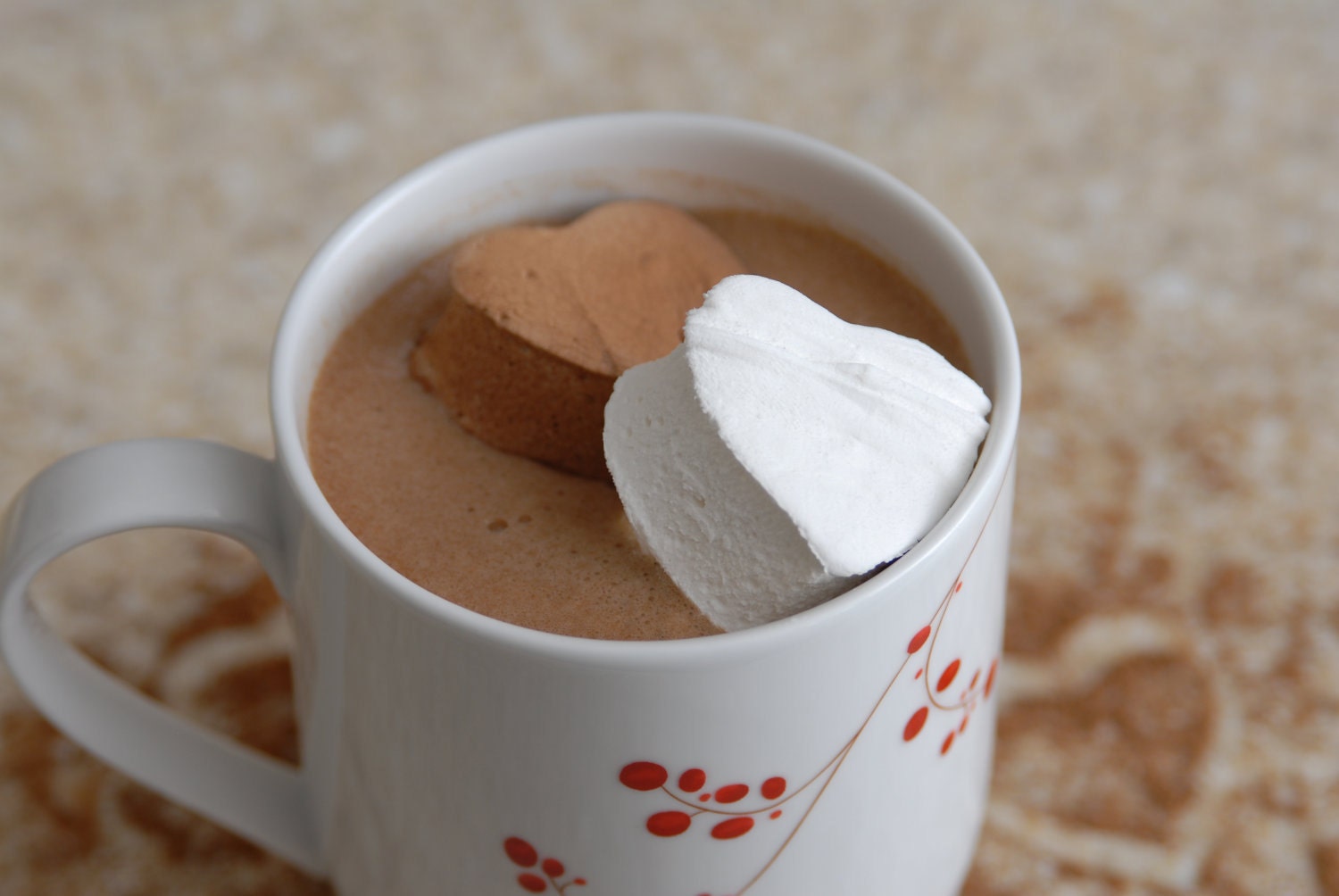 Valentine's Day Chocolate and Vanilla Homemade Marshmallows, four dozen