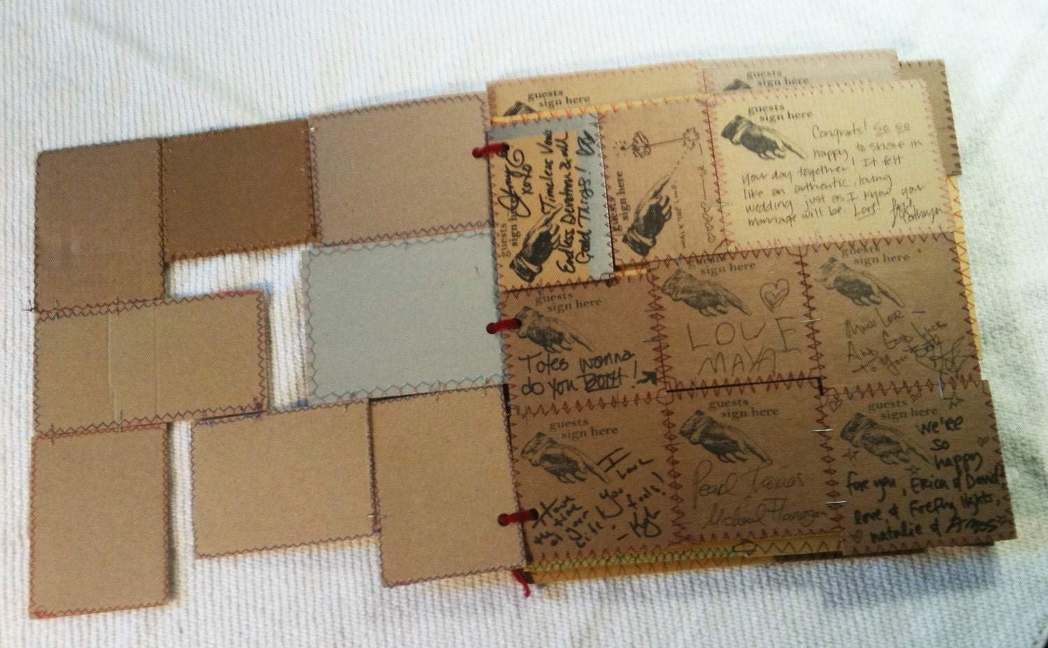 Eco Guest Book Cards