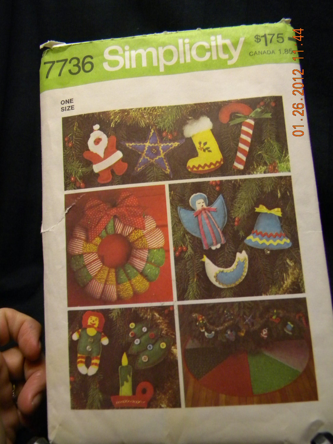 christmas tree crafts cut patterns simplicity 7736
