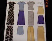 misses top pants and skirt for knits uncut pattern new look 6730