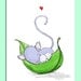 Children's Illustration, Mom Mouse and Baby Mouse - 8x10 Print