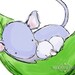 Children's Illustration, Mom Mouse and Baby Mouse - 8x10 Print