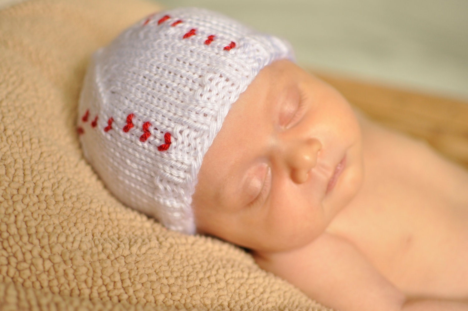 Knit Baseball Hat - Newborn/Baby/Toddler/Kids