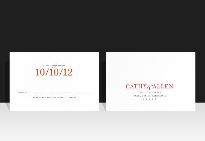 Modern Wedding Invitations - Modern & Chic Wedding