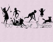 Croquet Game Wood Mounted Rubber Stamp 6295