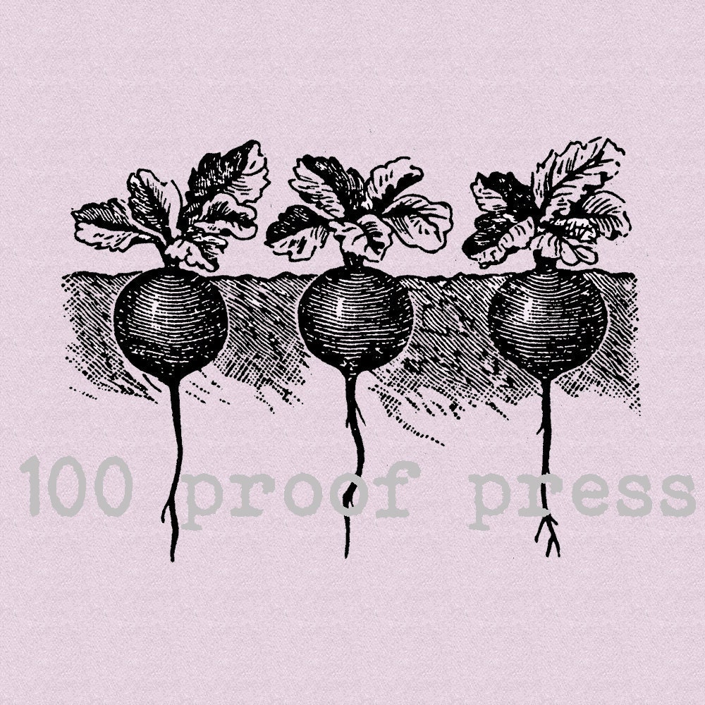 Three Beets Wood Mounted Rubber Stamp 5283