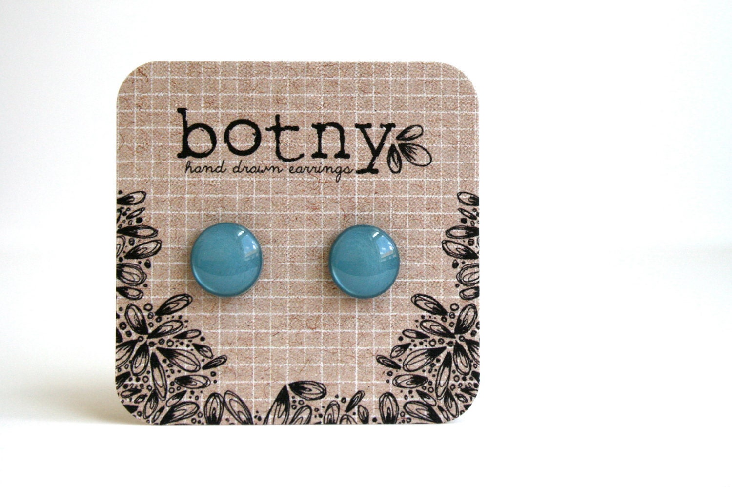 Cool Slate Grey Brook Earrings