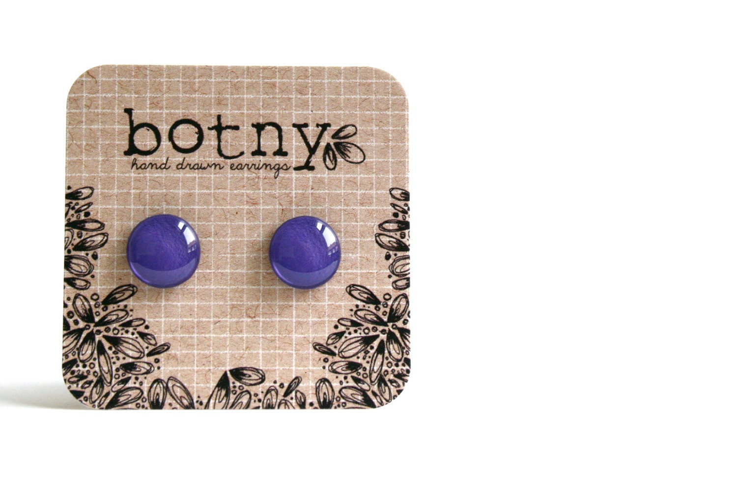 Cool Violet Brook Earrings